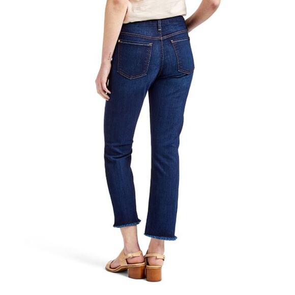 7FAM Jen7 Dark Hudson Embroidered Skinny Jeans Women's Size 0 4 or 10 - Picture 4 of 9